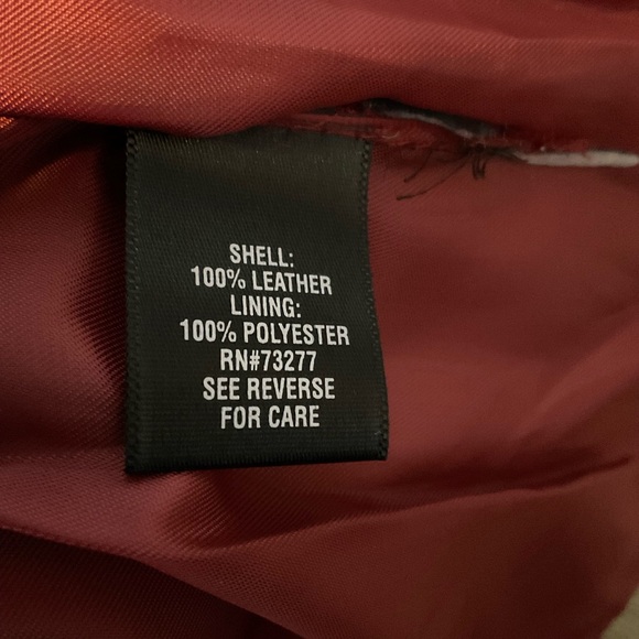 Deep Red Lambskin Leather Jacket vest size large - Picture 5 of 6